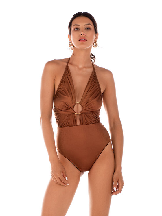 sax35th sax35th Body AZRA Miedziany Slim Fit