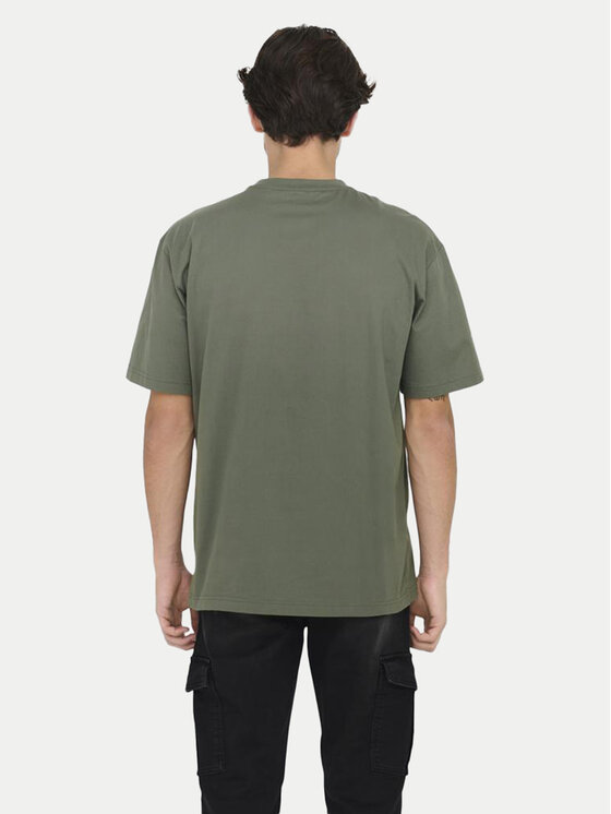 Only & Sons Only & Sons T-shirt Fred 22022532 Siva Relaxed Fit