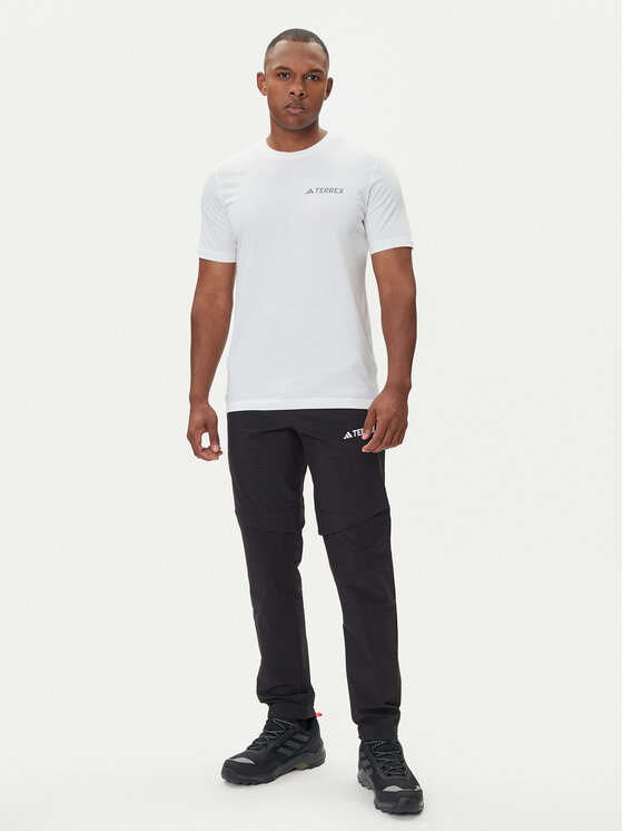 adidas adidas Tričko Terrex Graphic JW3559 Biela Regular Fit
