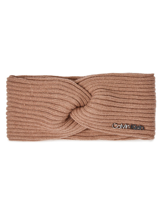 Calvin Klein Textilná čelenka Ck Must Logo Twisted Headband K60K611400 Fialová