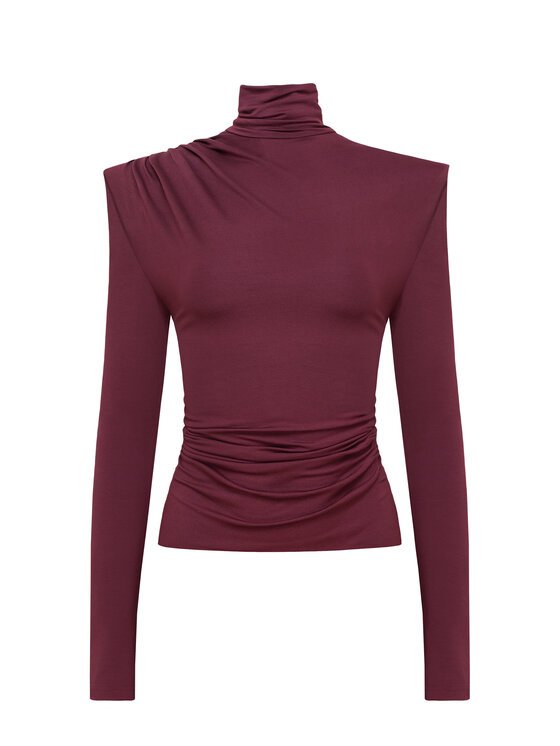 MANDRAGORA MANDRAGORA Blusa Varo Bordeaux Slim Fit