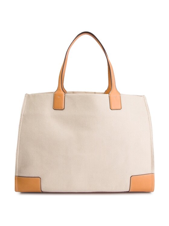 Tory Burch Sac a main Ella Canvas Tote 45209 Beige