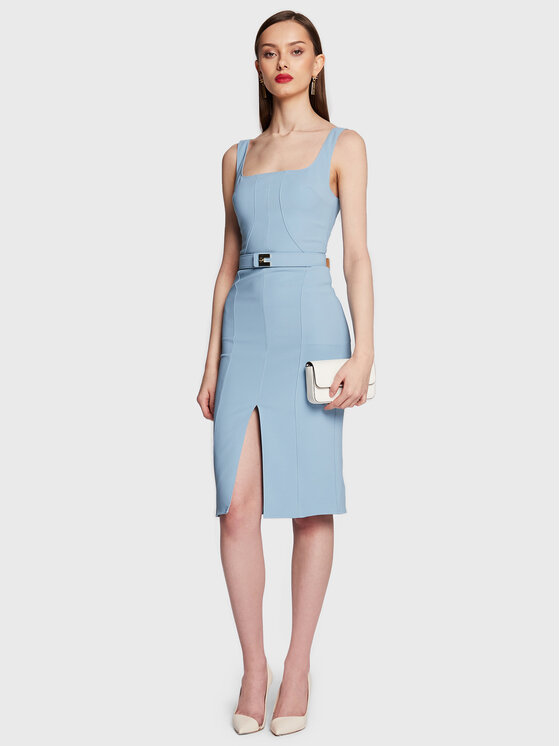 Abito da cocktail AB-336-31E2-V390 Blu Slim Fit