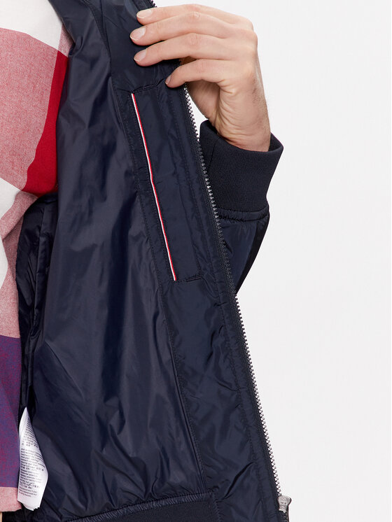 Tommy Hilfiger Tommy Hilfiger Bomber striukė MW0MW31642 Tamsiai mėlyna Regular Fit