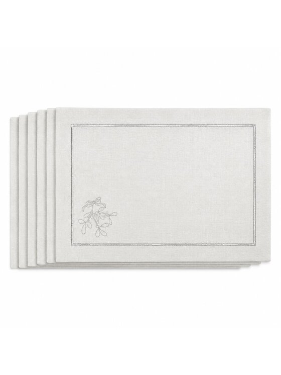 Roseberry Home Roseberry Home Podkładka na stół Mistletoe Silverline Srebrny