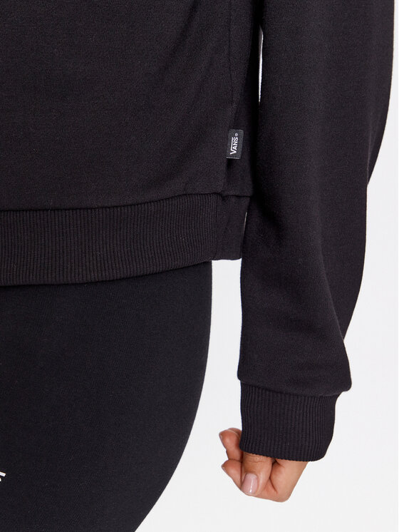 Vans Vans Majica dugih rukava Leighton Mock Neck Fleece VN000A5V Crna Regular Fit
