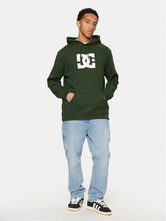 DC Shoes DC Shoes Majica dugih rukava Star ADYSF03099 Zelena Relaxed Fit