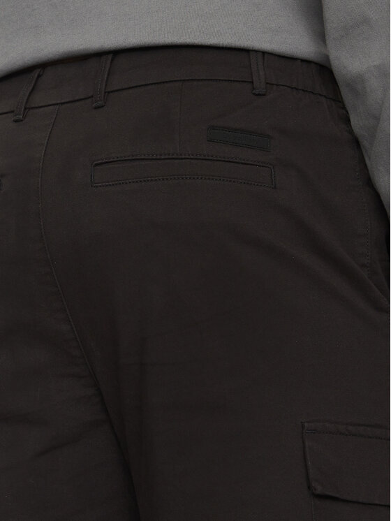 Calvin Klein Calvin Klein Szorty materiałowe Modern Twill K10K114067 Czarny Regular Fit
