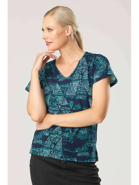 QUIOSQUE QUIOSQUE Halenka 16-TD-145 E-COM Tmavomodrá Regular Fit