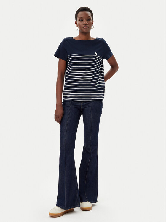 Tom Tailor Tom Tailor Marškinėliai 1045544 Tamsiai mėlyna Regular Fit