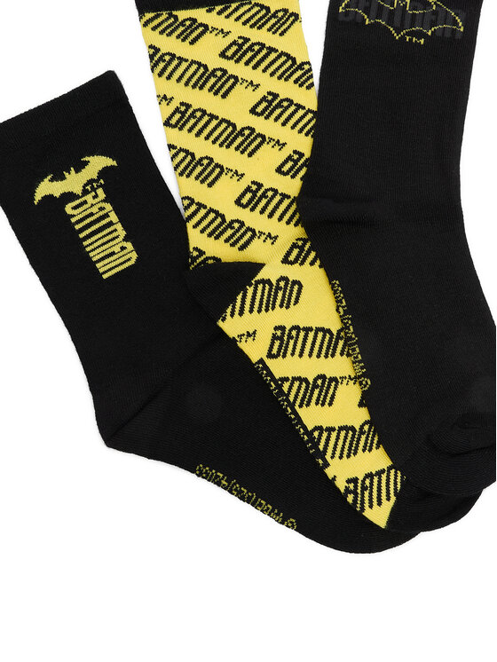Batman Batman Дълги чорапи CEO-ACCCS-AW25-205WBBAT(3-PACK) Черен