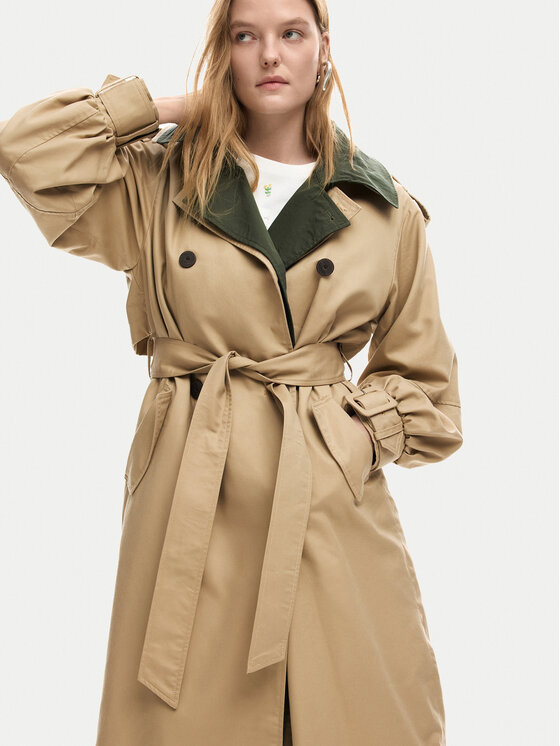 Desigual Desigual Trench Chaq Polo 26SWEW12 Marrone Regular Fit