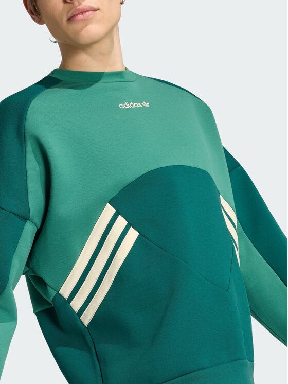 adidas adidas Bluza Munich 93 KW4387 Zielony Loose Fit