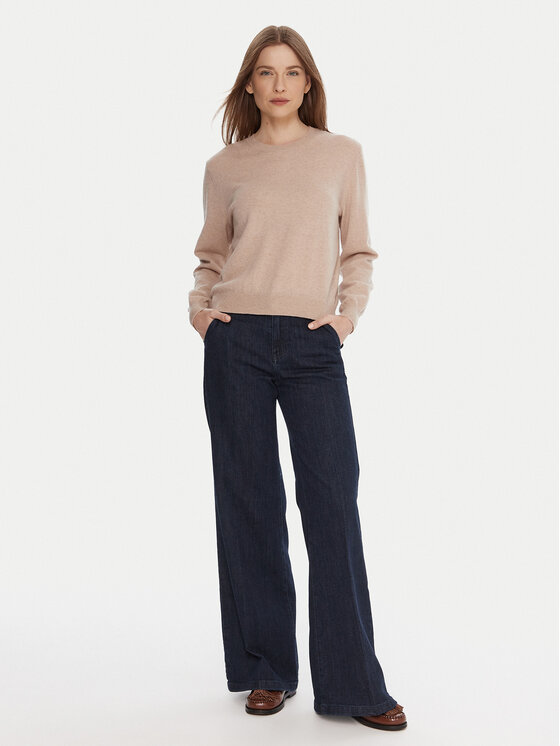 United Colors Of Benetton United Colors Of Benetton Пуловер 1002D10BG Бежов Relaxed Fit