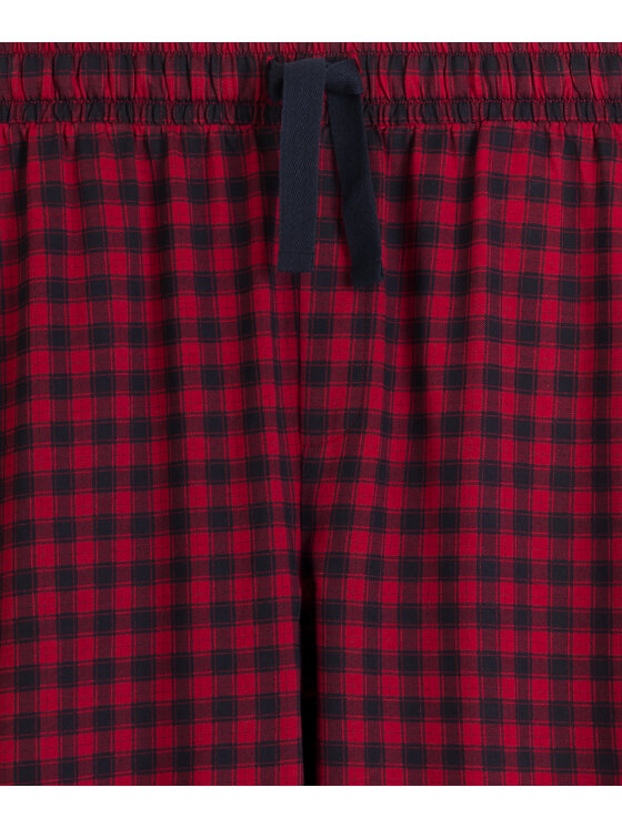 Atlantic Atlantic Piżama Long Peach Effect Czerwony Regular Fit