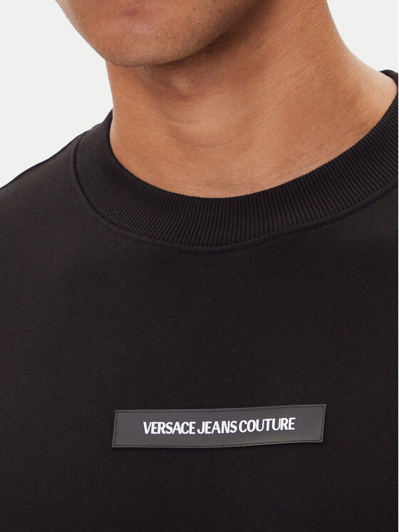 Versace Jeans Couture Versace Jeans Couture Majica dugih rukava 79GAIT02 Crna Regular Fit