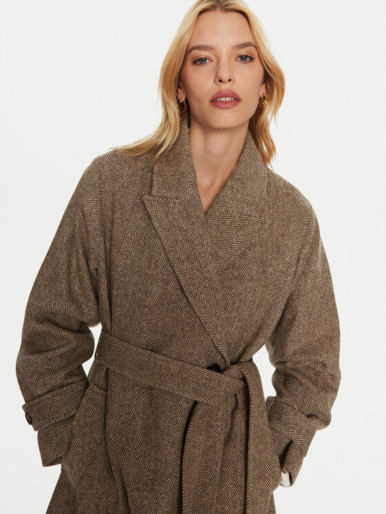 Tommy Hilfiger Tommy Hilfiger Вовняне пальто WW0WW43159 Бежевий Regular Fit