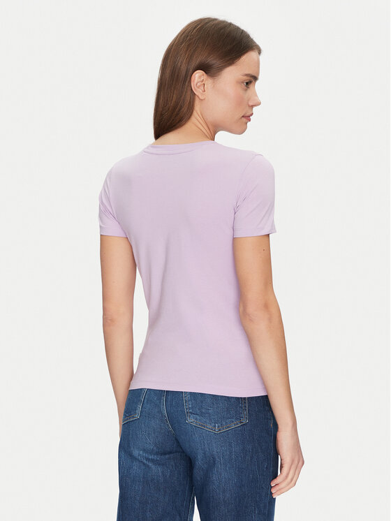 Guess Jeans Guess Jeans Тишърт W4YI03 J1314 Виолетов Slim Fit