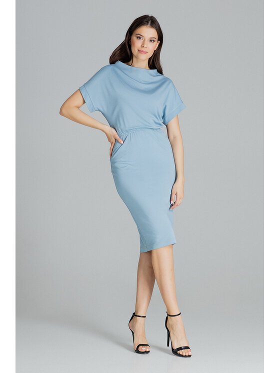 Lenitif Lenitif Vestito L087 Blu Regular Fit