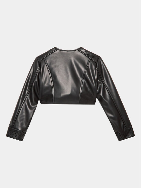 Mayoral Mayoral Куртка зі штучної шкіри 6432 Чорний Regular Fit