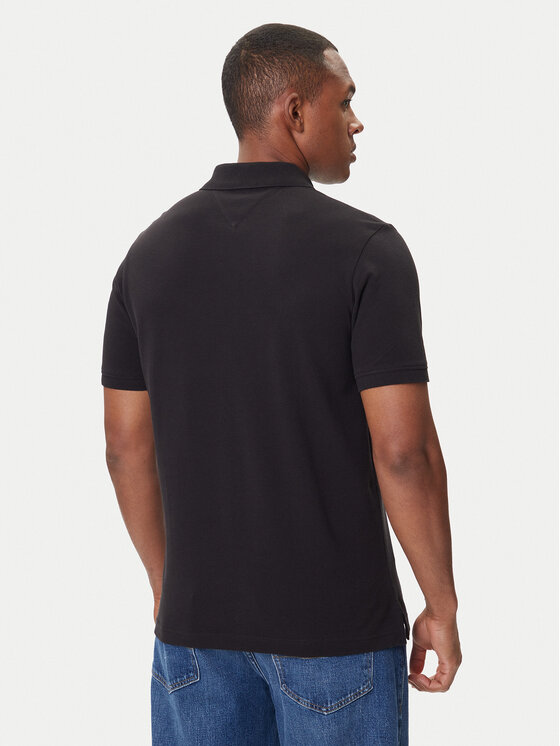 Tommy Jeans Tommy Jeans Tricou polo Linear DM0DM20914 Negru Regular Fit