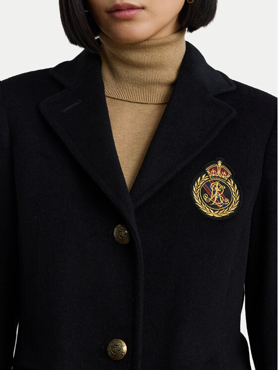 LAUREN RALPH LAUREN Płaszcz wełniany 297958509001 Czarny