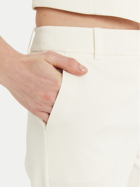 Marella Marella Pantaloni chino Dotto 2513781014 Bianco Slim Fit