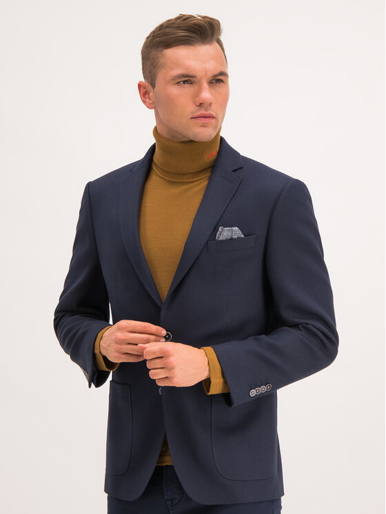 Bugatti Bugatti Сако 498000 49420 Тъмносин Modern Fit