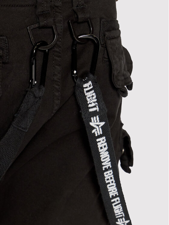 Alpha Industries Alpha Industries Szorty materiałowe Utility 116213 Czarny Regular Fit