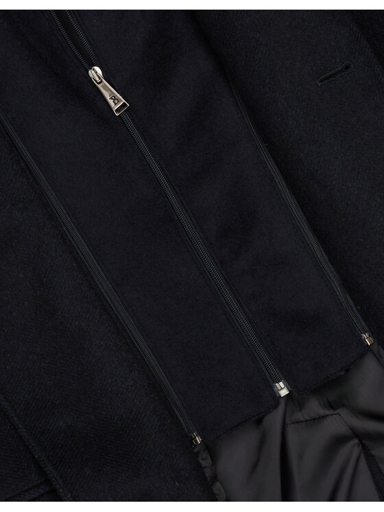 Borgio Borgio Płaszcz zimowy sorianello_g Granatowy Slim Fit