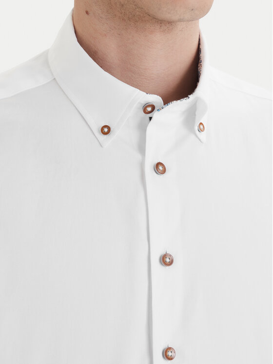 Bugatti Bugatti Camicia 9350-78500C Bianco Modern Fit