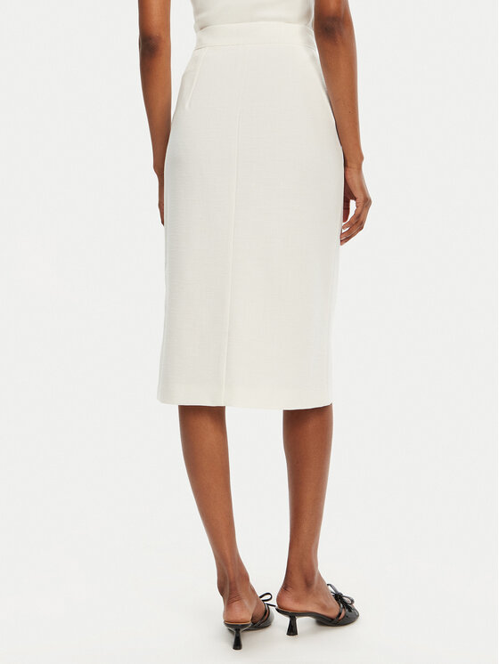Marella Marella Spódnica midi Getti 2515101051200 Écru Regular Fit