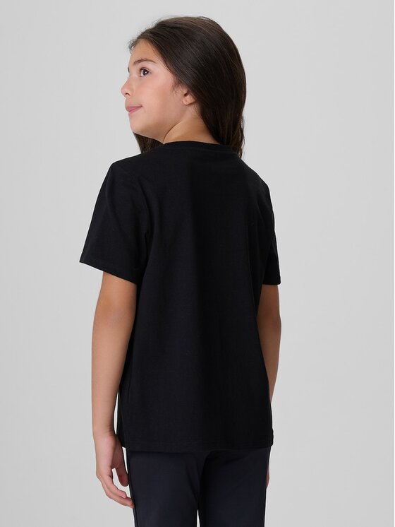 4F 4F T-Shirt 4FJKAW26TTSHF4429-20S Czarny Regular Fit
