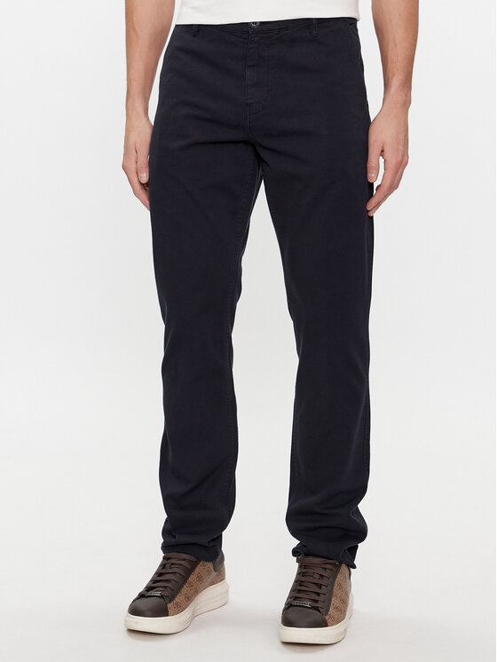 Guess Pantaloni chino Angels Chino M4RB16 WFYRB Bleumarin Slim Fit