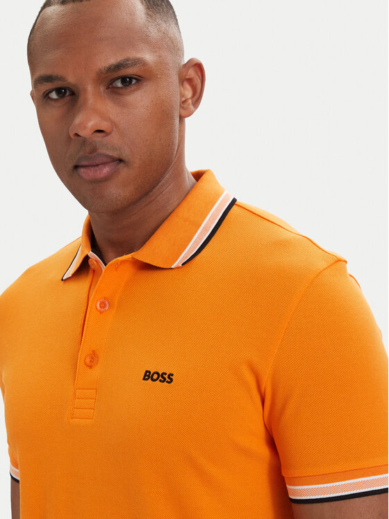 BOSS BOSS Polokošile Paddy 50469055 Tmavě oranžová Regular Fit