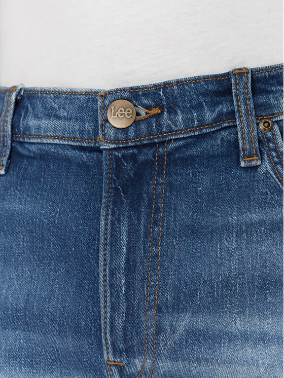 Lee Lee Džinsiniai šortai Rider 112363925 Mėlyna Slim Fit