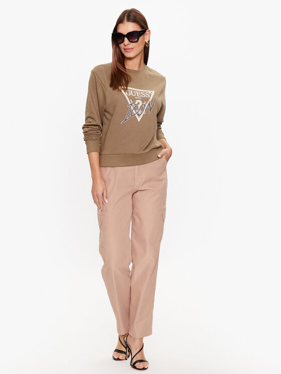 Guess Guess Μπλούζα W3YQ01 KB683 Πράσινο Regular Fit