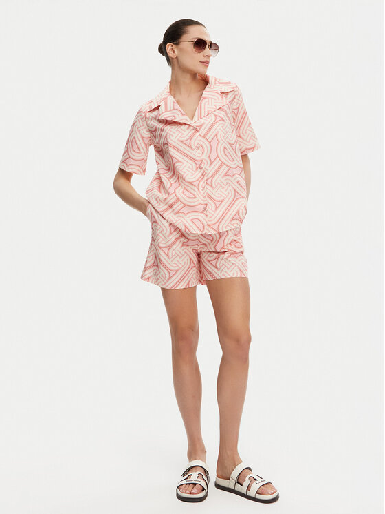 Silvian Heach Silvian Heach Košeľa GPP25440CA Ružová Regular Fit