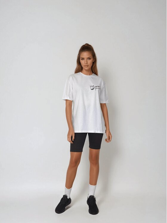 BeShaped BeShaped T-Shirt Espresso Yourself Brązowy Oversize
