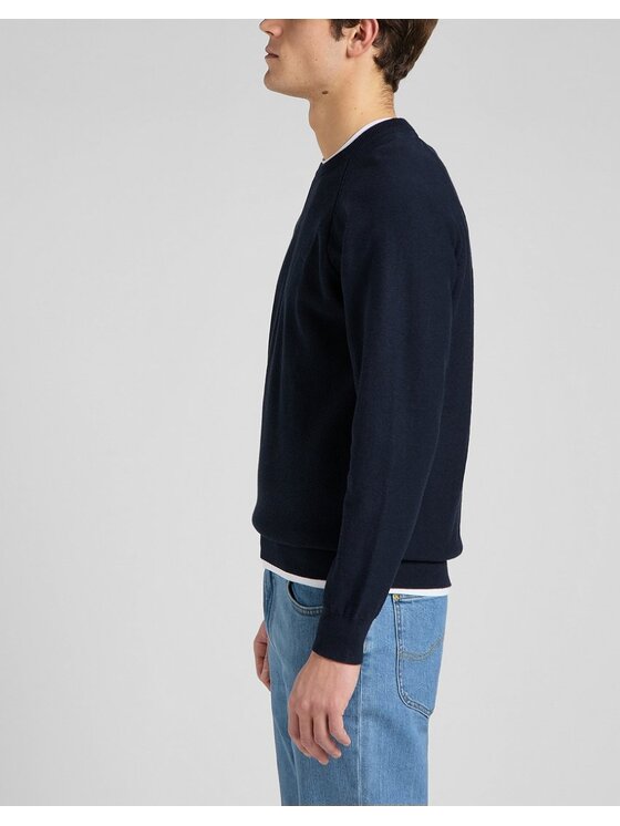 Lee Lee Maglione RAGLAN CREW KNIT Blu Regular Fit
