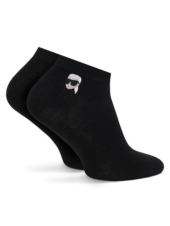 KARL LAGERFELD KARL LAGERFELD Krátke ponožky A4M47044 Čierna