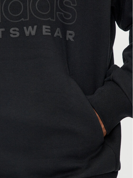adidas adidas Bluza ALL SZN Fleece Graphic IX1266 Czarny Loose Fit