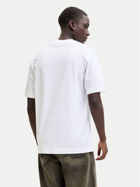 Jack & Jones Jack & Jones Póló Club 12289868 Fehér Relaxed Fit