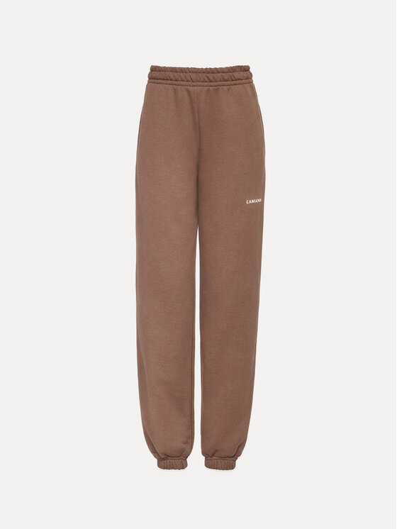 La Mania La Mania Pantaloni da tuta COZY Marrone Basic Fit