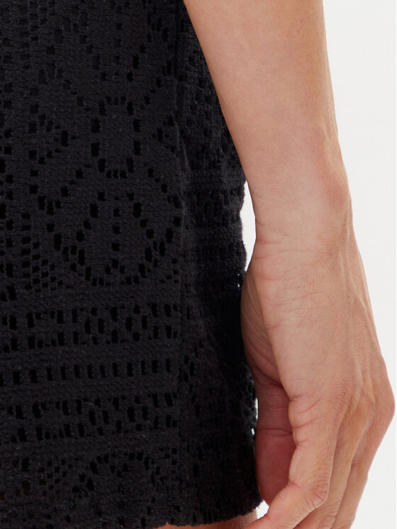 Vila Vila Pantalon scurți din material Merinda 14105213 Negru Regular Fit