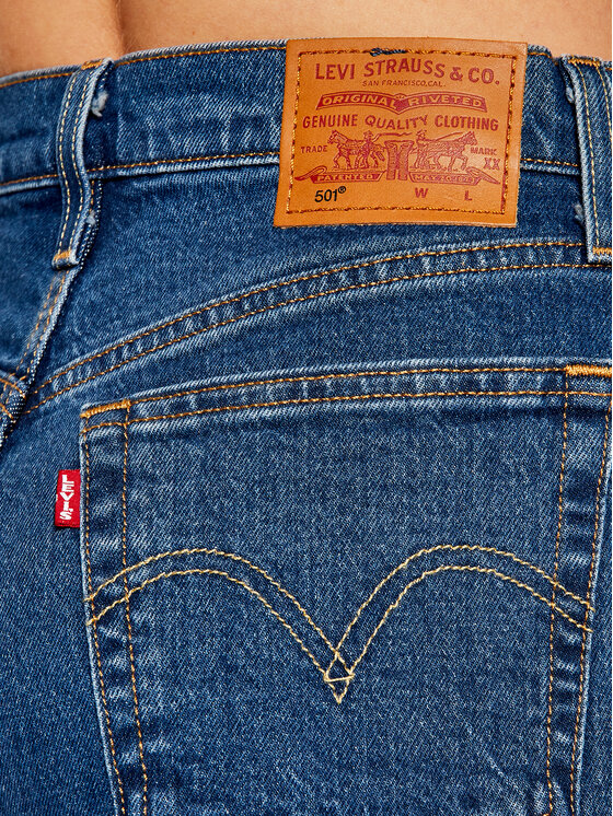 Levi's® Levi's® Szorty jeansowe 501™ Mid Thigh 85833-0007 Granatowy Regular Fit