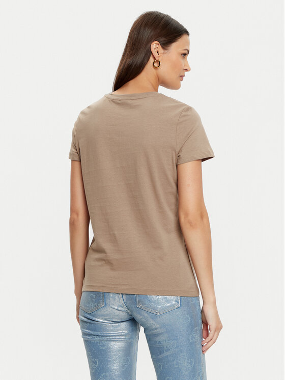 Guess Guess Majica V5RI06 I3Z14 Rjava Regular Fit