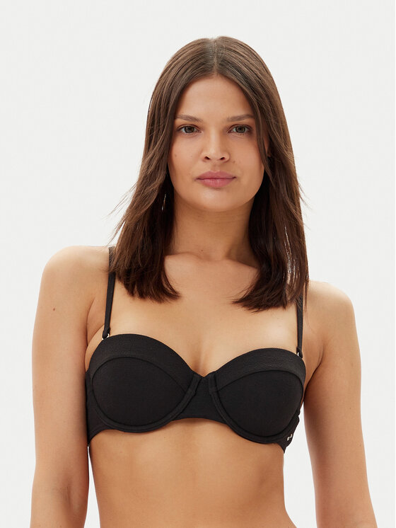 Tommy Hilfiger Tommy Hilfiger Bikini partea de sus UW0UW05814 Negru