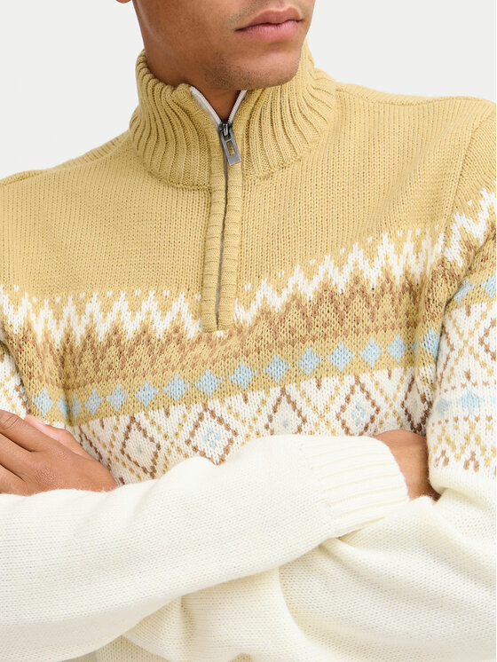 Blend Blend Sweter 20717433 Beżowy Regular Fit