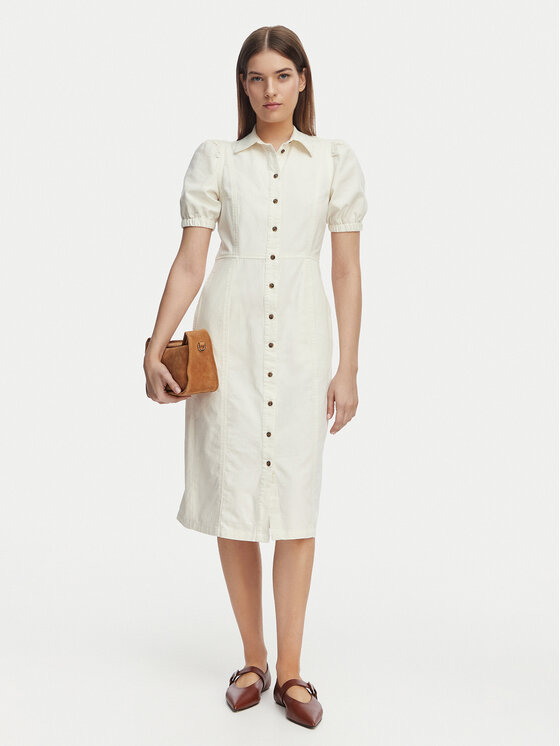 French Connection French Connection Jeans obleka 71SZN Bela Regular Fit